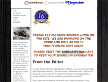 Tablet Screenshot of crossbowconnectionmagazine.com
